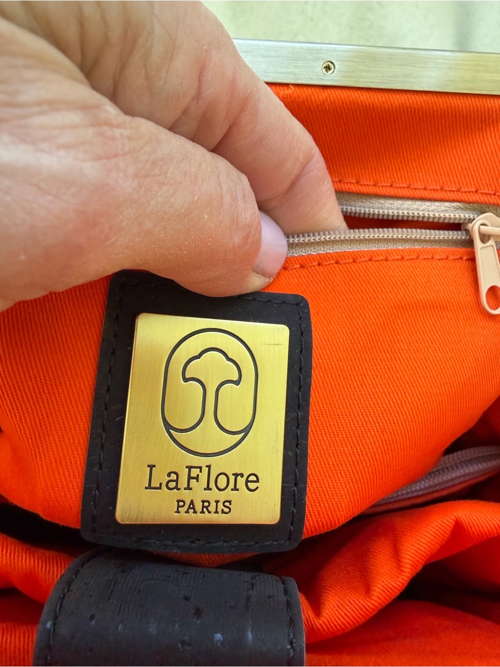 Laflore Paris Bebebark Convertible Purse Bag Backpack Black Cork EUC - Picture 13 of 16